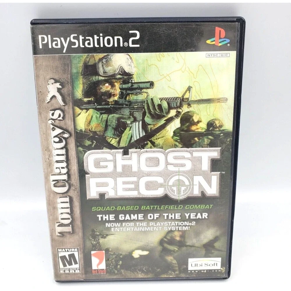 Tom Clancy's Ghost Recon Sony PlayStation 2 PS2 Complete CIB Manual Tested Works